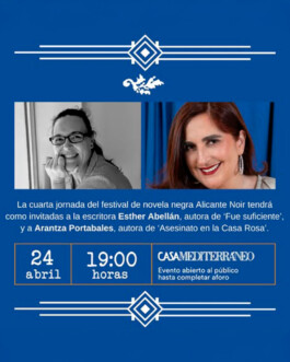 Esther Abellán y Arantxa Portabales en Alicante Noir 2025 