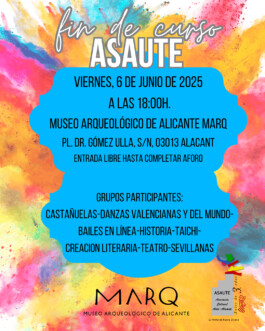 Fin de curso ASAUTE Alicante 2024-2025. Creatividad y arte sénior en el MARQ, dirigido y coordinado por Esther Abellán 