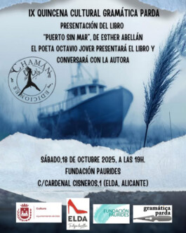 Cartel presentación Puerto sin mar en Elda 